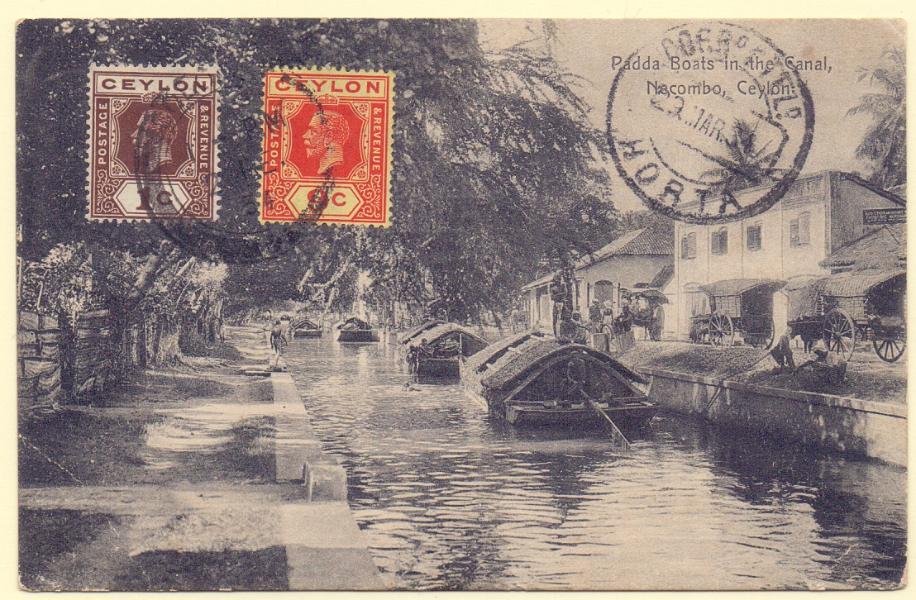 0351 f.jpg -     Lote:    351 (frente)            Açores       Descrição:         Porteados. Açores. Postal ilustrado circulado de Ceilão para a Horta (29.01.34) com insuficiência de franquia e porteado em 10c (manuscrito a lápis).        PI       Valor Base:     &euro; 8,00     Valor Venda:     &euro; 8,00     